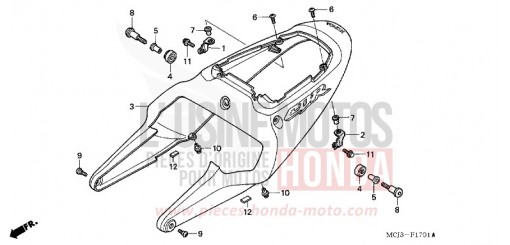 REAR COWL (CBR900RR2,3) CBR900RR3 de 2003